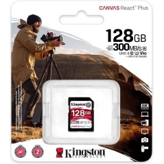 Kingston Canvas React Plus SDXC UHS-II Memory Card 128GB 300MB/s